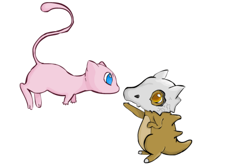 mew__amp__cubone_by_sammert22-d5oar3v